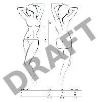 Боди Passion Erotic Line Jean, черное, L/XL