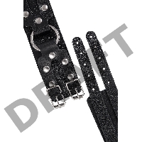 Оковы Pecado BDSM, с двумя ремешками, натуральная кожа, чёрные