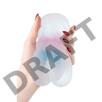 Мастурбатор реалистичный TOYFA Juicy Pussy Crystal Wave, TPE, 13,5 см