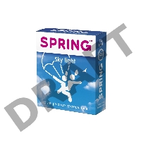 Презервативы Spring Sky Light, ультратонкие, латекс, 17,5 см, 3 шт