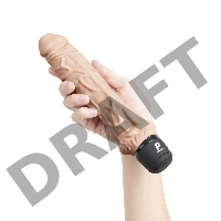 Телесный вибратор-реалистик 8 Girthy Realistic Vibrator - 24,5 см.