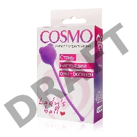 Фиолетовый вагинальный шарик с ушками Cosmo