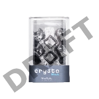 Нереалистичный мастурбатор TENGA Crysta Block, TPE, прозрачный, 15,5 см