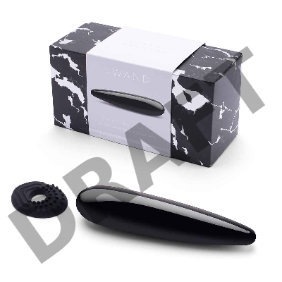 Массажер le WAND Crystal Wand черный обсидиан