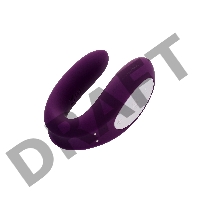 Многофункциональный стимулятор для пар Satisfyer Partner Double Joy, силикон, фиолетовый, 18 см.