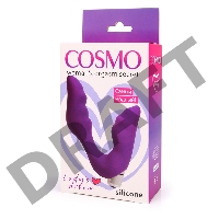 Фиолетовый вибромассажер Сosmo - 12,7 см.