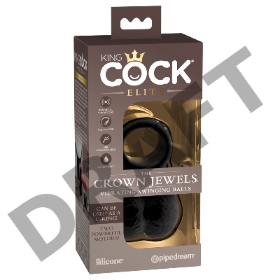 Вибронасадка King Cock Ellite The Crown Jewels с шариками