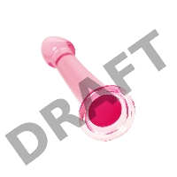 Нереалистичный фаллоимитатор Jelly Dildo L Toyfa Basic, TPE, розовый, 20 см