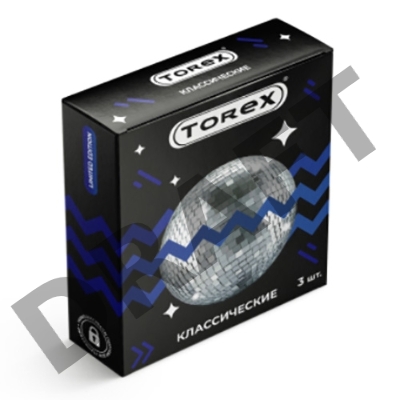 Гладкие презервативы Torex Party Классические - 3 шт.