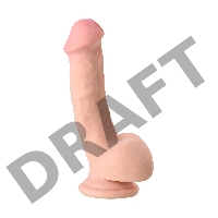 Реалистичный вибратор TOYFA RealStick Elite Vibro, TPR, телесный, 7 режимов вибрации, 20 см.