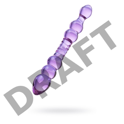 Двусторонний фаллоимитатор Sexus Glass, стекло, розовый, 22,5 см