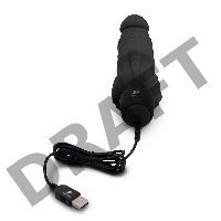 Реалистичный черный вибратор с клиторальным стимулятором 7 Realistic Vibrator