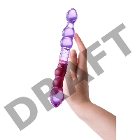 Двусторонний фаллоимитатор Sexus Glass, стекло, розовый, 22,5 см