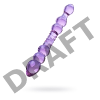 Двусторонний фаллоимитатор Sexus Glass, стекло, розовый, 22,5 см