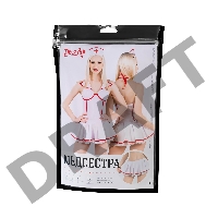 Нижняя часть костюма «Медсестра», Pecado BDSM, юбка,бело-красный, 44-46