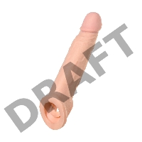 Насадка Toyfa XLover, для увеличения размера, TPE, телесный, 16,5 см