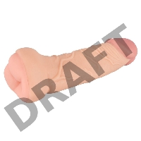 2 в 1: Мастурбатор +насадка-увеличитель для пениса