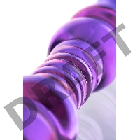 Двусторонний фаллоимитатор Sexus Glass, стекло, розовый, 22,5 см