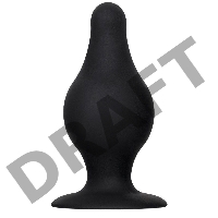 Анальная втулка Erotist Spade XS, сайлекспан, чёрный, 6,5 см