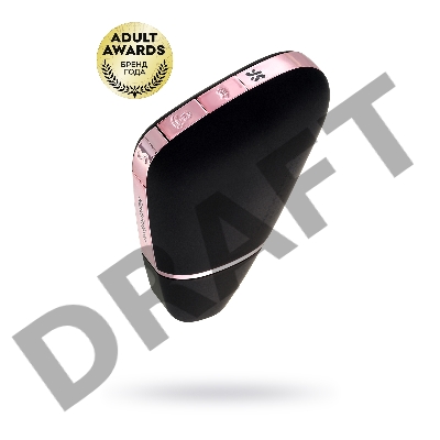 Вакуум-волновой бесконтактный стимулятор клитора Satisfyer Love Triangle, силикон, черный, 8,8 см.
