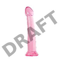 Нереалистичный фаллоимитатор Jelly Dildo XL Toyfa Basic, TPE, Розовый, 22 см