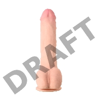 Фаллоимитатор на присоске TOYFA RealStick Elite DILDO, TPR, телесный, 24 см