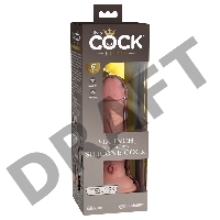 Телесный фаллоимитатор 6 Silicone Dual Density Cock - 17 см.