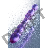 Двусторонний фаллоимитатор Sexus Glass, стекло, розовый, 22,5 см