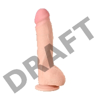 Фаллоимитатор на присоске TOYFA RealStick Elite DILDO, TPR, телесный, 24 см