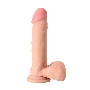 Реалистичный вибратор TOYFA RealStick Elite Vibro, TPR, телесный, 7 режимов вибрации, 20 см