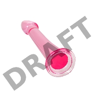 Нереалистичный фаллоимитатор Jelly Dildo XL Toyfa Basic, TPE, Розовый, 22 см