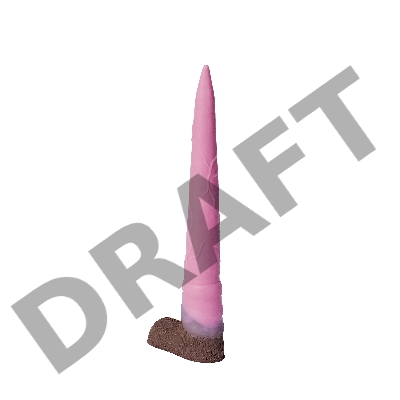 Розовый фаллоимитатор Олень - 34 см.