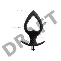 Анальная вибровтулка-расширитель POPO Pleasure by TOYFA Cordis, силикон, черная, 17 см, Ø 7,5 см