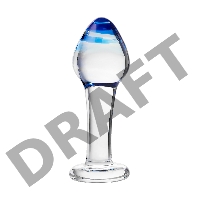 Анальная втулка Sexus Glass, стекло, прозрачная, 11,5 см, Ø 4 см