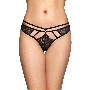 Стринги со стрепами SoftLine Collection, черный, S/M