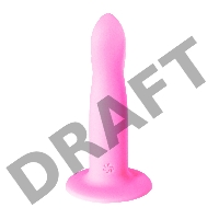 Нереалистичный дилдо Flow Stray Pink 2041-02lola