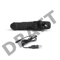 Черный вибратор-реалистик 6 Realistic Vibrator - 17 см.
