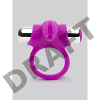 Лиловое виброкольцо с пультом ДУ Remote Control Cock Ring