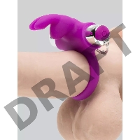 Лиловое виброкольцо с пультом ДУ Remote Control Cock Ring