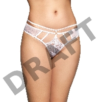 Стринги со стрепами SoftLine Collection, белый, M/L
