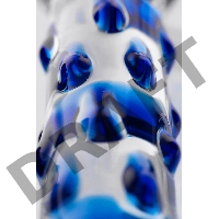 Двусторонний фаллоимитатор Sexus Glass, стекло, прозрачный, 20 см