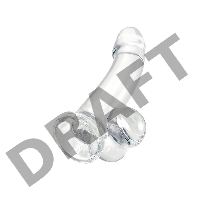 Реалистичный фаллоимитатор A-Toys by TOYFA Cryst, TPE, прозрачный, 15 см