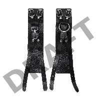 Оковы Pecado BDSM, с двумя перекрёстными ремешками, сцепка-оригинальный карабин, натуральная кожа