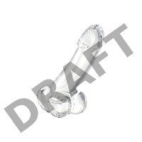 Реалистичный фаллоимитатор A-Toys by TOYFA Cryst, TPE, прозрачный, 15 см