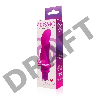 Розовый фантазийный вибромассажер Cosmo - 11,5 см.