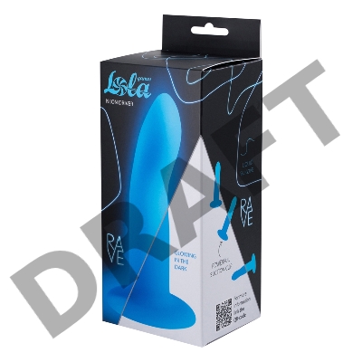 Светящийся в темноте дилдо Rave Neon Driver 5012-02lola