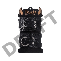 Оковы Pecado BDSM, с двумя перекрёстными ремешками, сцепка-оригинальный карабин, натуральная кожа