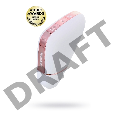 Вакуум-волновой бесконтактный стимулятор клитора Satisfyer Love Triangle, силикон, белый, 8,8 см.