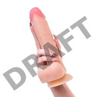 Фаллоимитатор RealStick Silicone Ryan G, телесный, 22,5 см