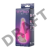 Фаллоимитатор, светящийся в темноте, Beyond by Toyfa James Glow, силикон, прозрачный, 18 см